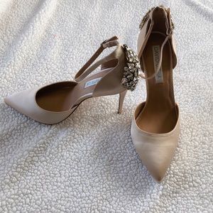 NWOB David Tutera Nude Wedding Heels